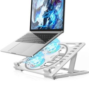 Foldable Adjustable Laptop Stand - Folding Laptop Stand with Silent Cooling Fan